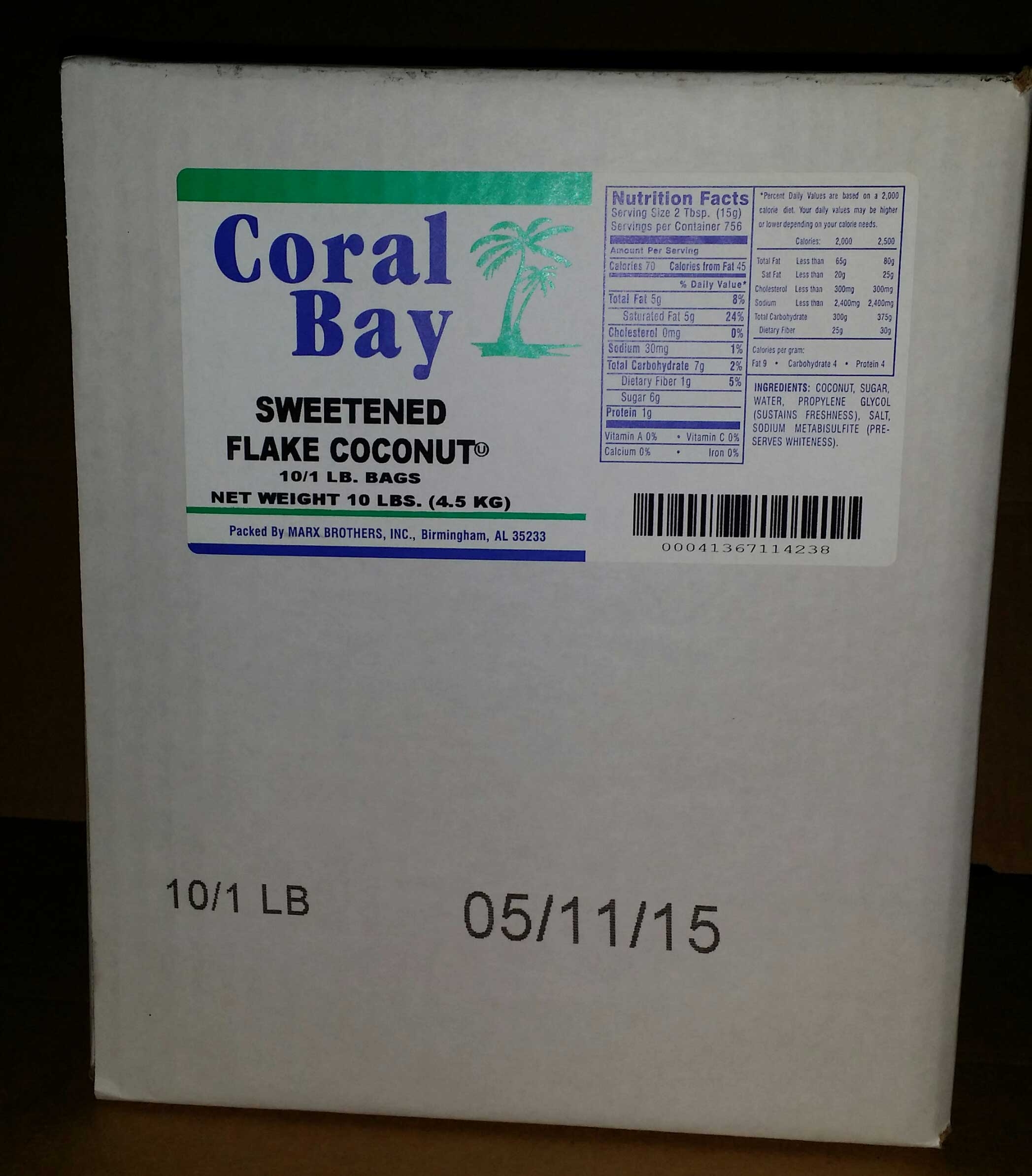 Coral Bay Snowflake Coconut, 1 Pound -- 10 per case.