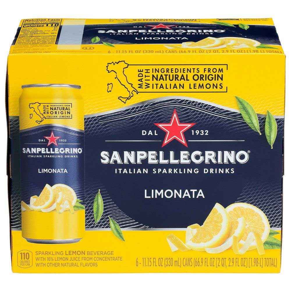 Sanpellegrino Limonata Sparkling Beverage, 11.15 Fluid Ounce -- 24 per case