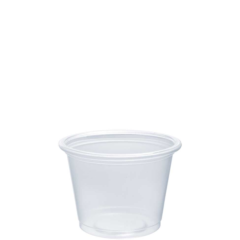 Conex Complement Portion Cup - 1 Ounce, Clear, Polypropylene, Use With Lid 100Pcl, 125 Per Bag -- 2500 Per Case.