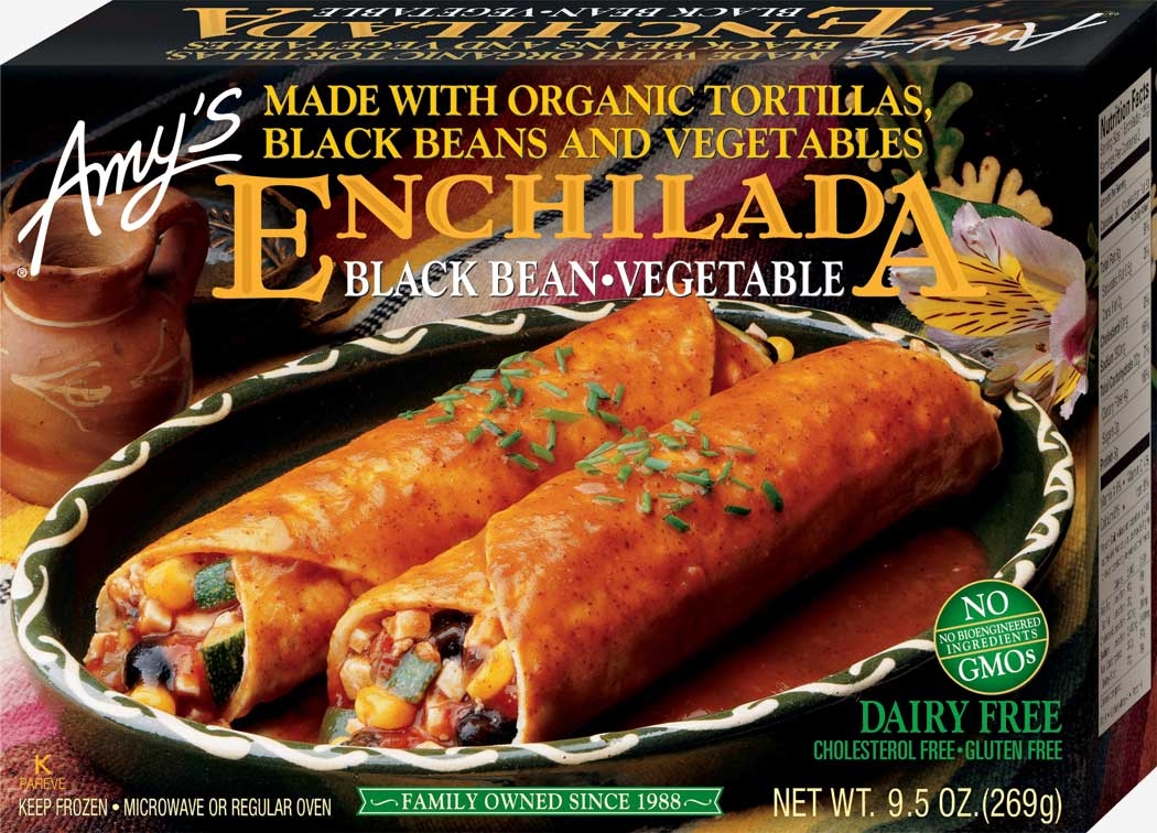 Amys Organic Black Bean Vegetable Enchilada Entree, 9.5 Ounce -- 12 per case