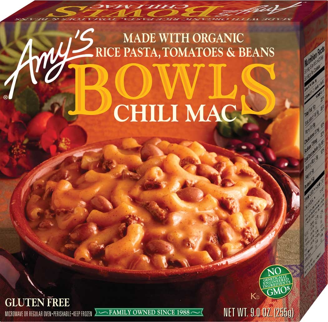 Amys Organic Chili Rice Macaroni and Cheese Bowl, 9 Ounce -- 12 per case