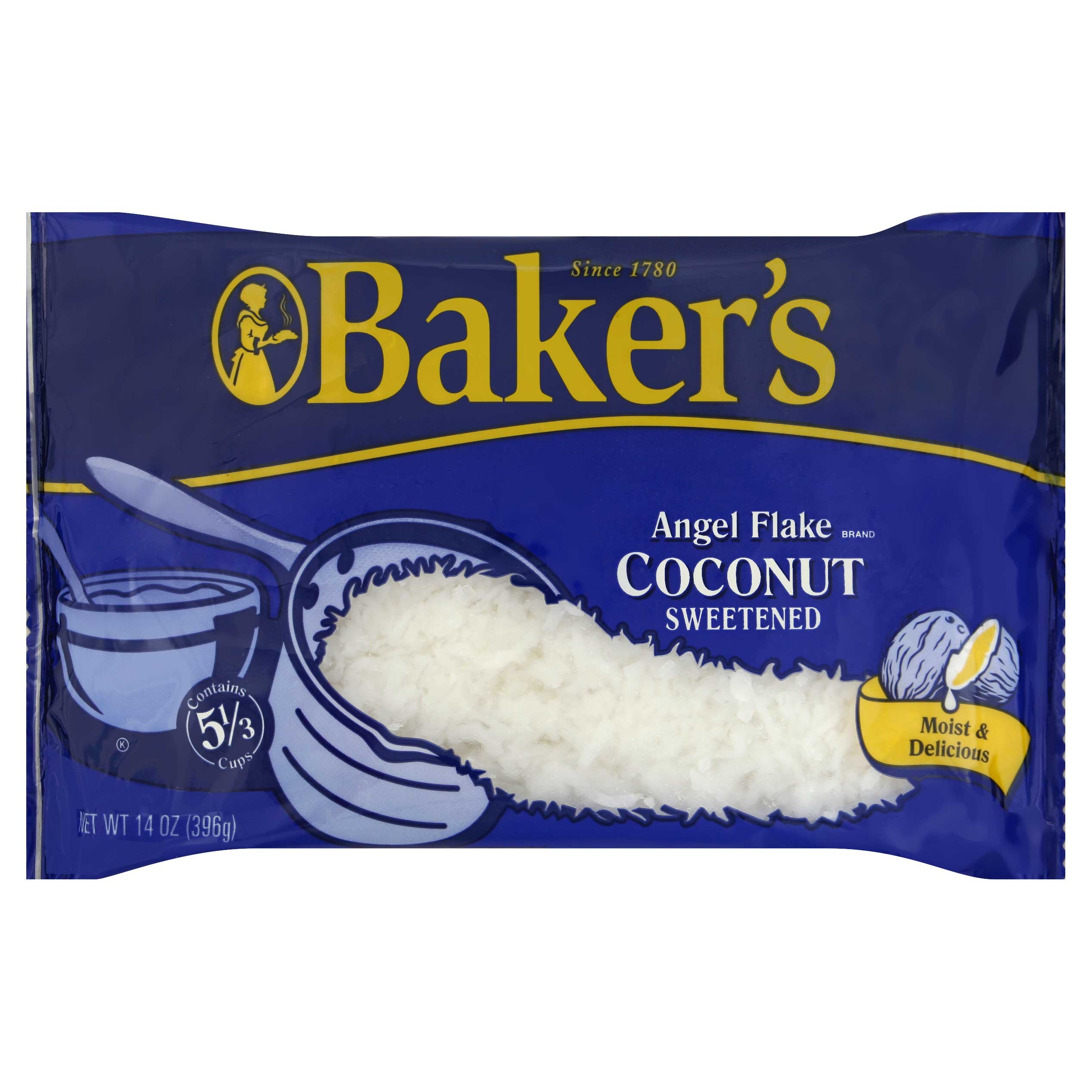 Baker's Sweetened Angel Flake Coconut, 14 Ounce -- 10 per case