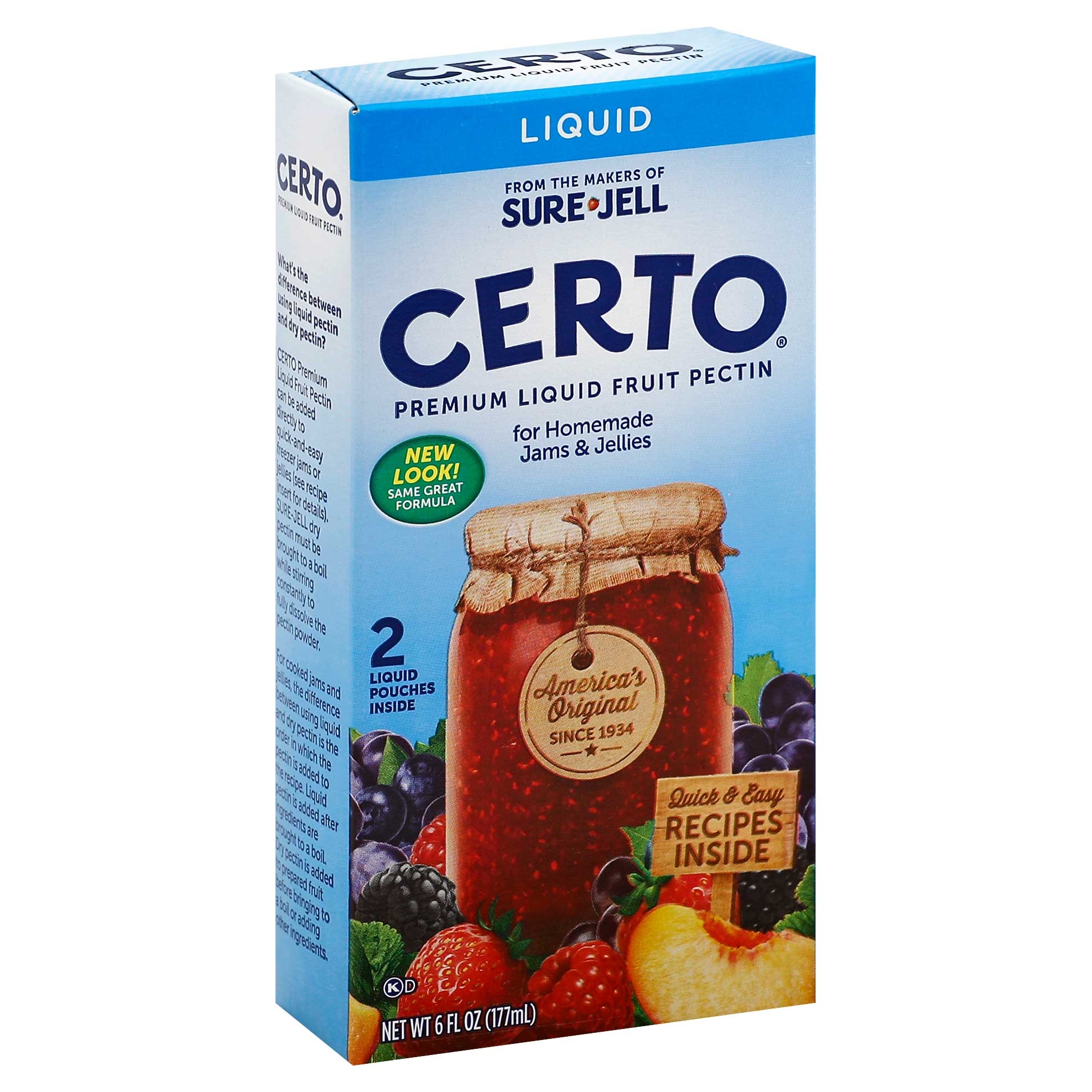 Certo Premium Liquid Fruit Pectin, 6 fluid ounce -- 16 per case