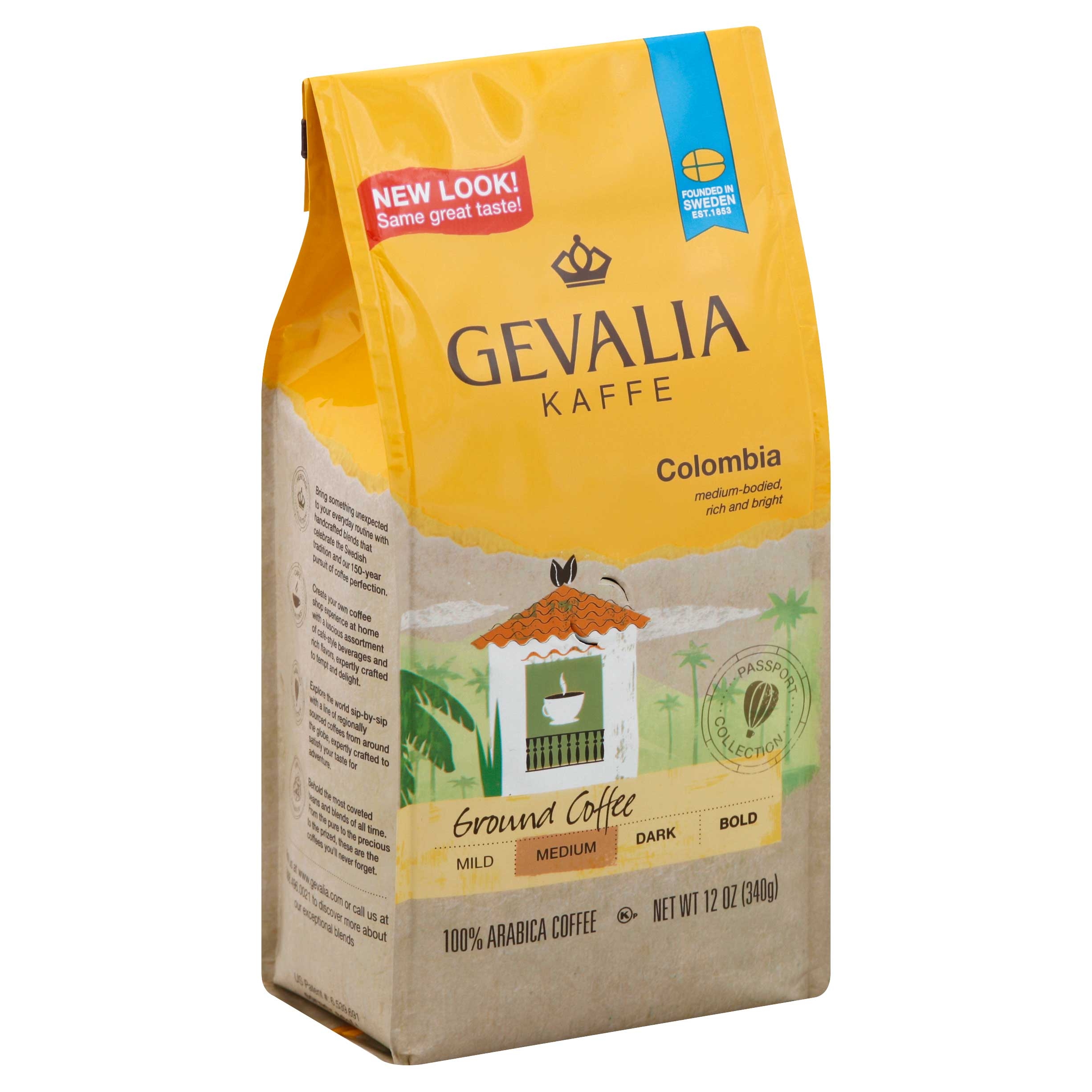 Gevalia Colombian Roast and Ground Coffee, 12 Ounce -- 6 per case.