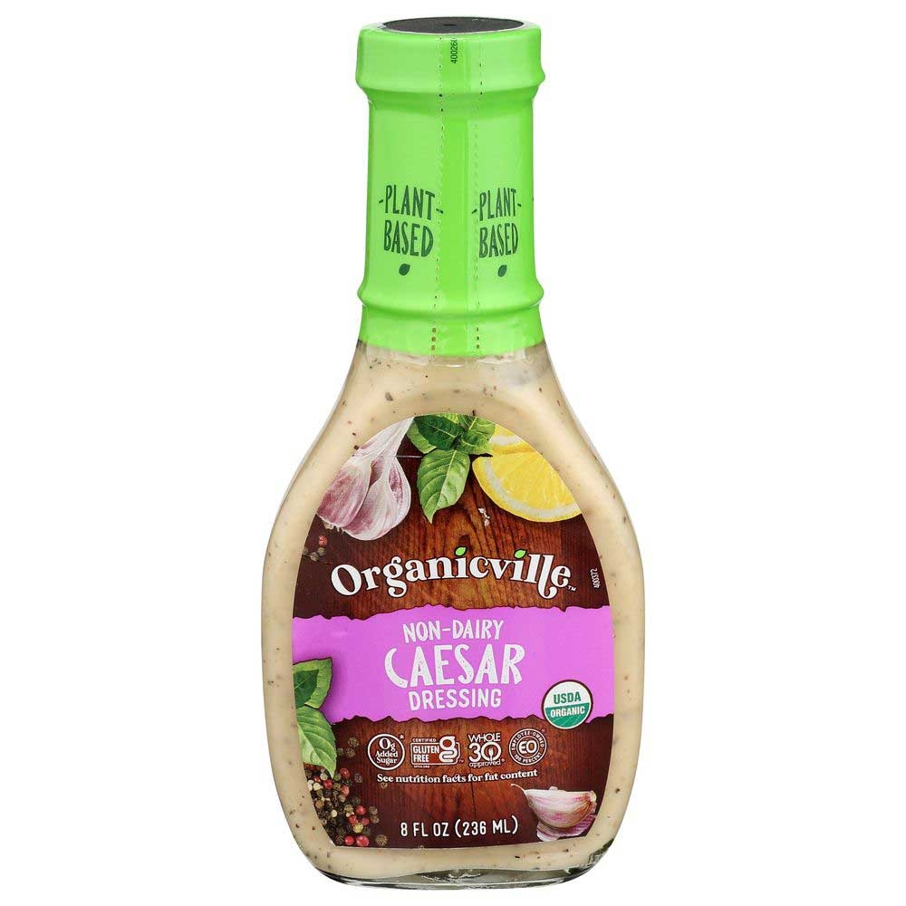 Organicville Organic Non Dairy Caesar Dressing, 8 Fluid Ounce -- 6 per case