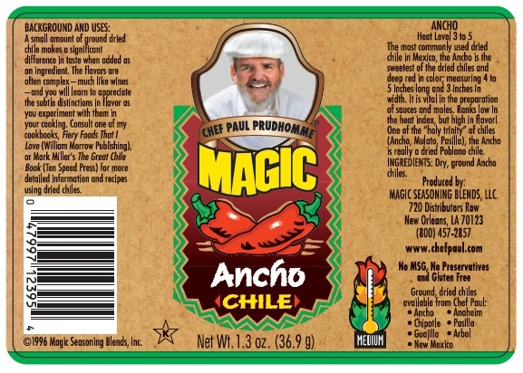 Chef Paul Prudhommes Magic Ancho Chile - 16 oz. can -- 4 per case