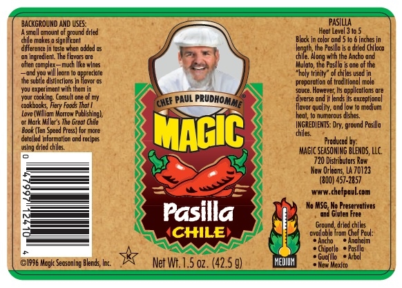 Chef Paul Prudhommes Magic Pasilla Chile - 16 oz. can, 4 per case