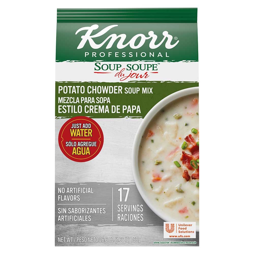Single Knorr Professional Soup du Jour Potato Chowder Soup Mix, 26.6 Ounce