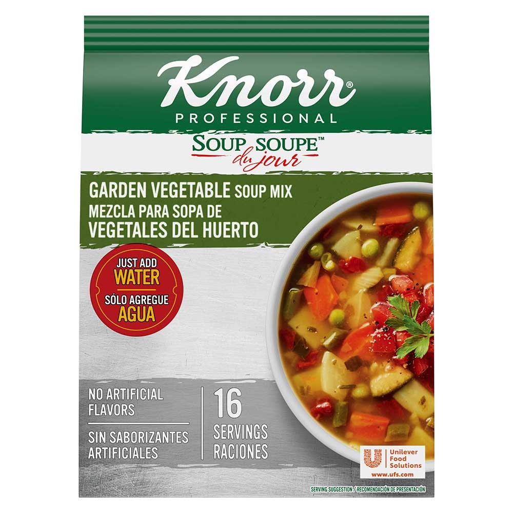 Single Knorr Professional Soup du Jour Garden Vegetable Soup Mix, 8.7 Ounce