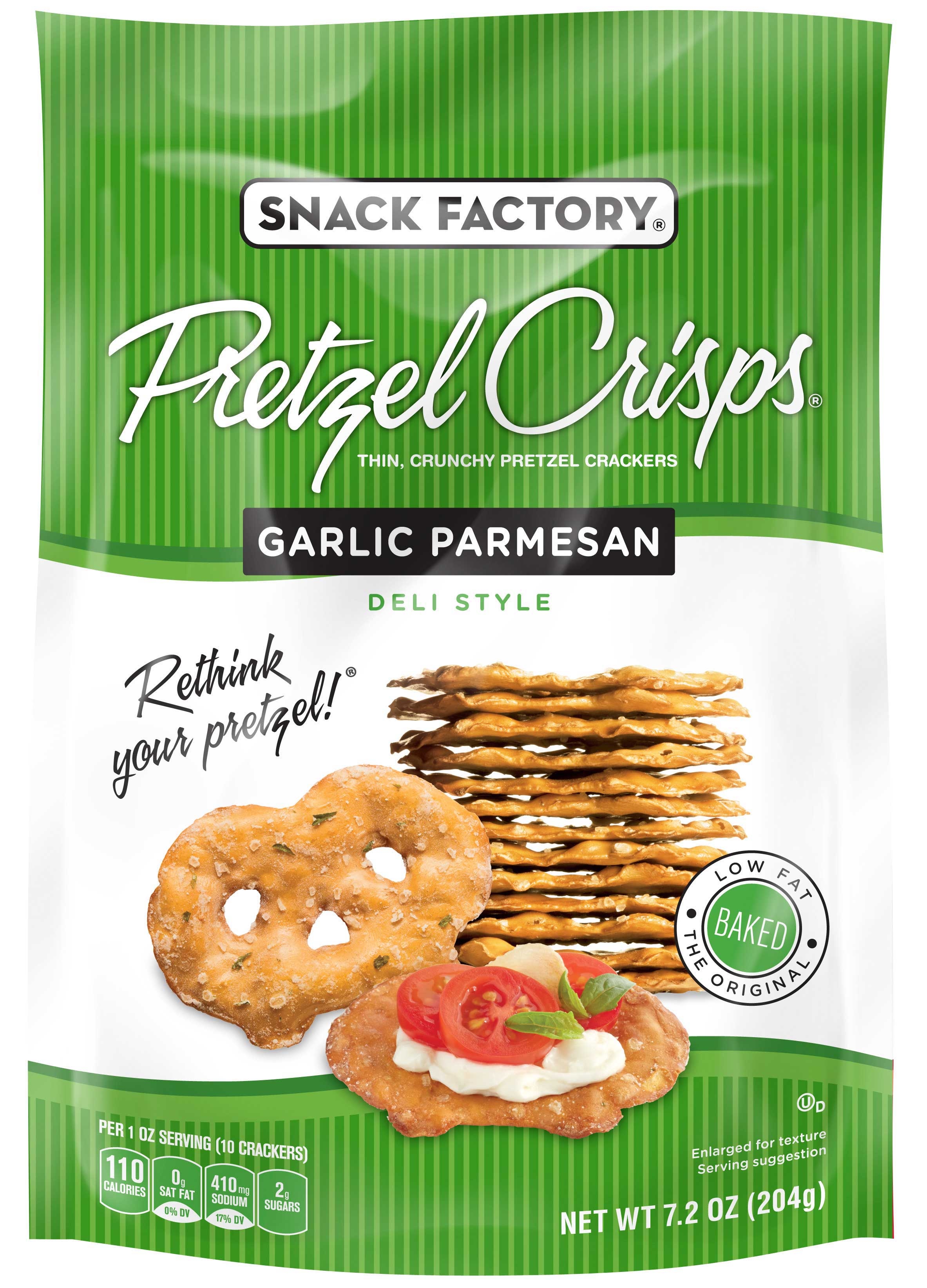 Pretzel Crisps Original Everything Garlic Parmesan Pretzel -- 48 per case.