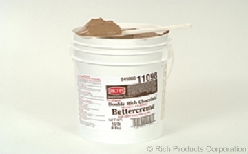 Rich Bettercreme Pre Whipped Double Rich Chocolate Icing and Filling, 15 Pound.