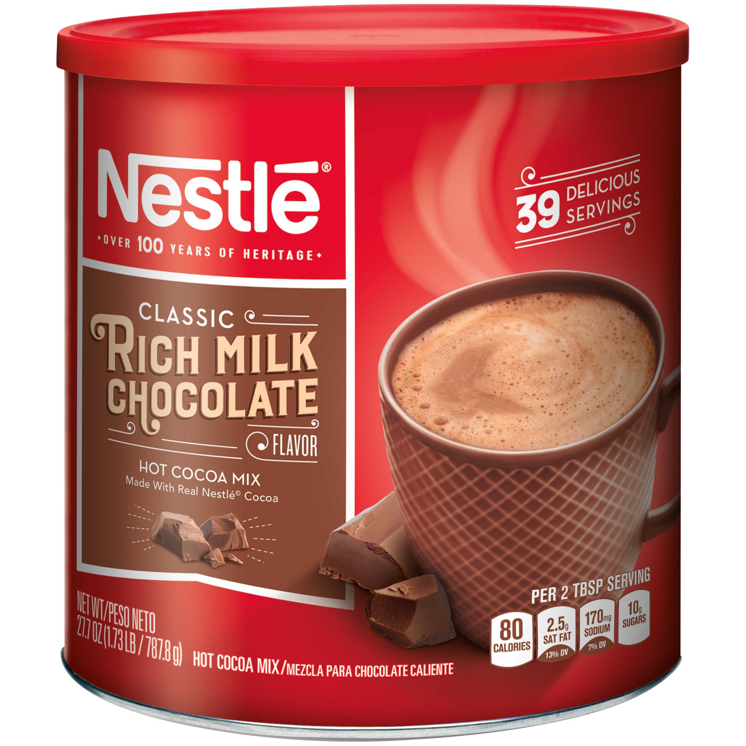 Nestle Rich Milk Chocolate Hot Cocoa Mix, 27.7 Ounce -- 6 per case.