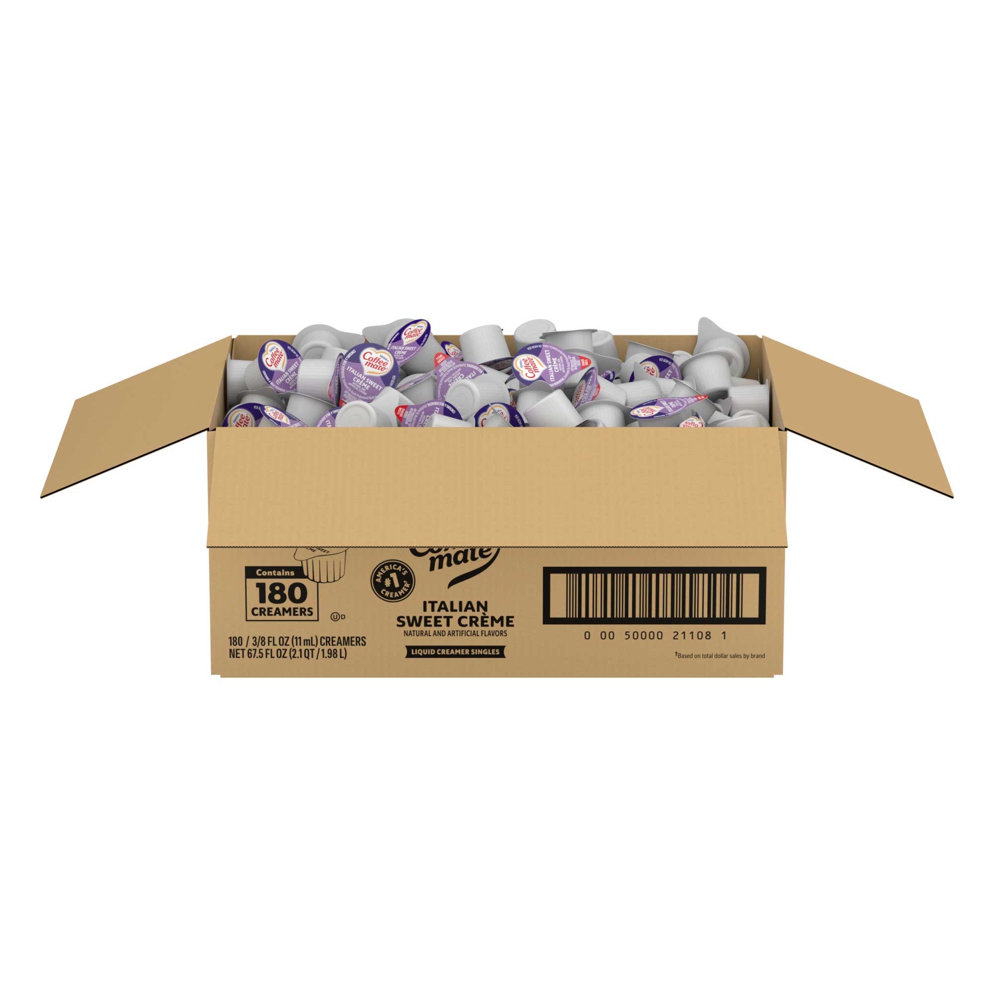 Nestle Coffee Mate Italian Sweet Creme Liquid Coffee Creamer, 67.5 Fluid Ounce.