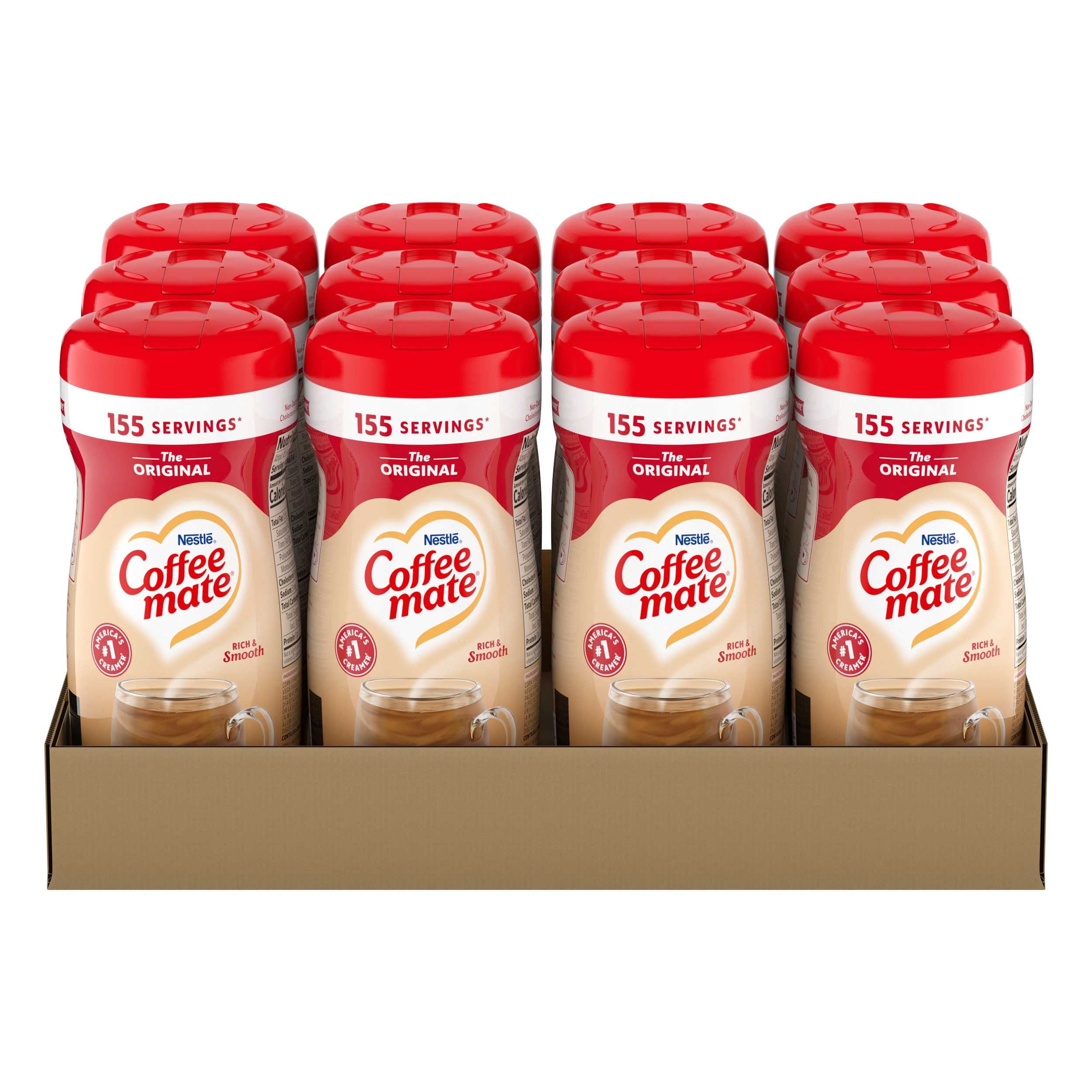 Coffee-Mate Original Powder Creamer -  11 oz. canister, 12 canisters per case