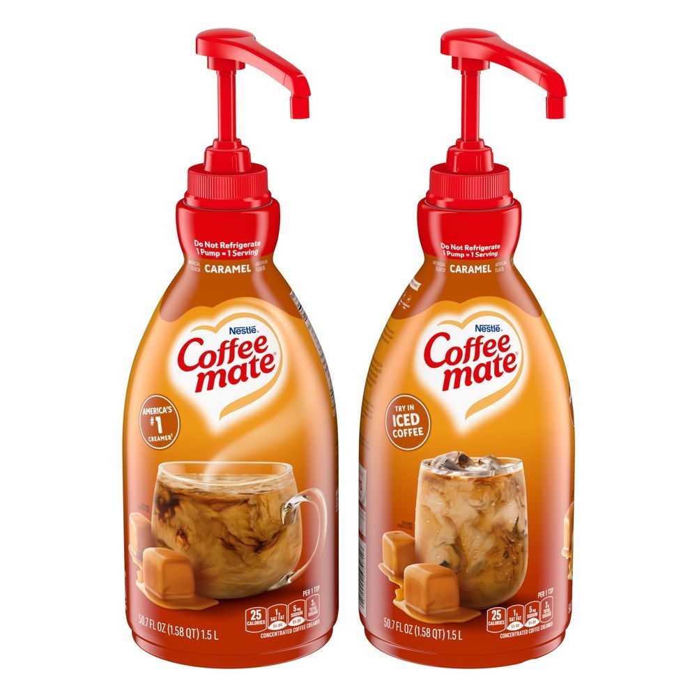 Coffee Mate Liquid Caramel Pump, 1.58 Quart -- 2 per case