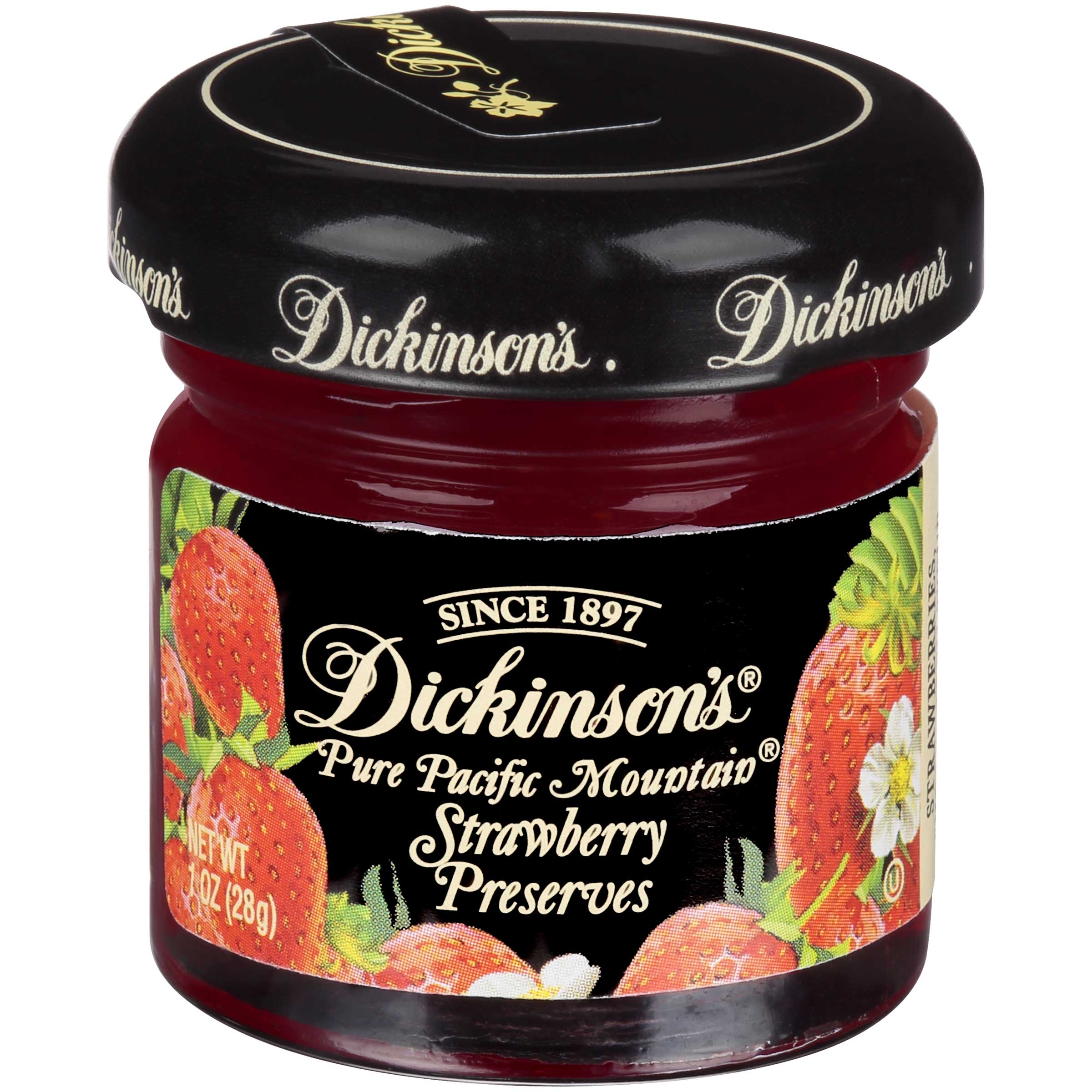 Dickinsons Strawberry Preserve, 1 Ounce -- 72 per case.