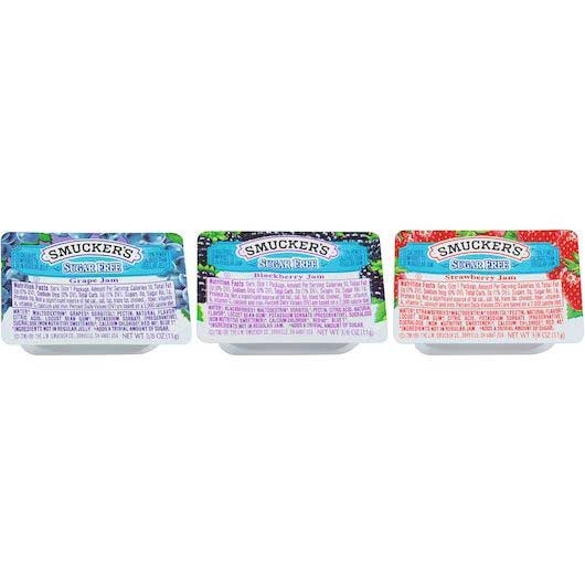 Smuckers Assorted Sugar Free Jelly, 0.375 Ounce -- 200 per case