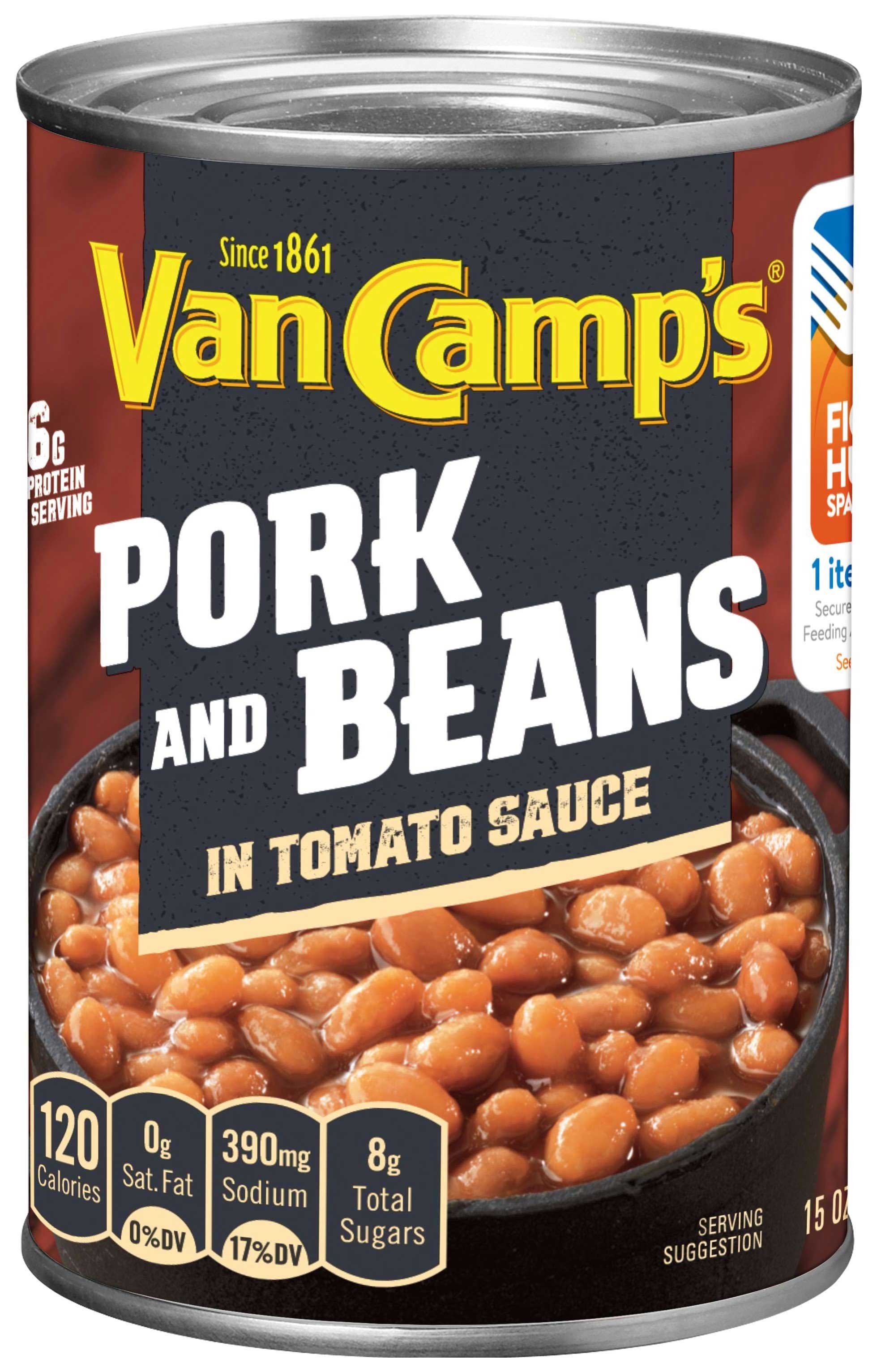 Van Camps Pork and Beans Entree, 15 Ounce -- 24 per case