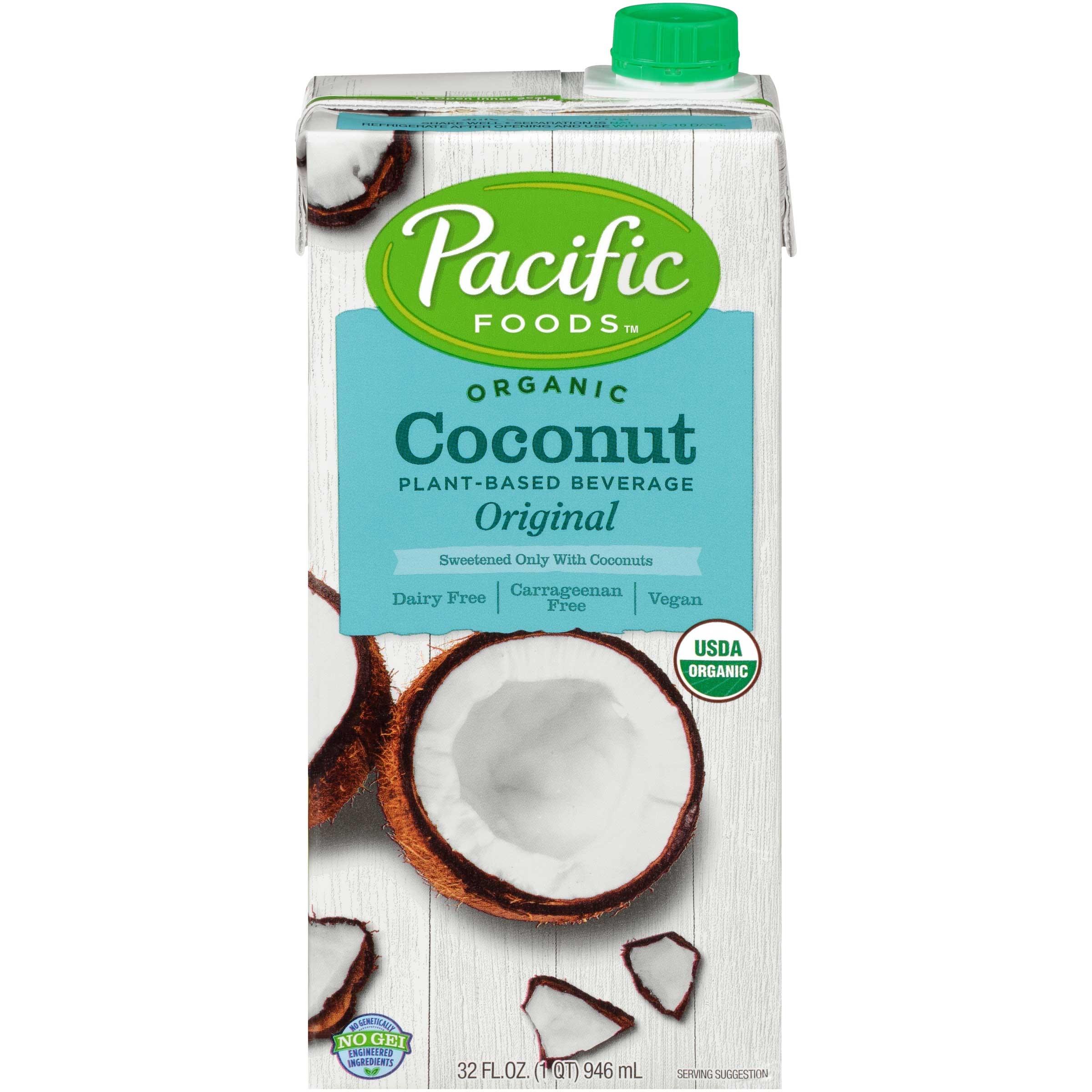 Pacific Organic Original Coconut Beverage, 32 Fluid Ounce -- 12 per case