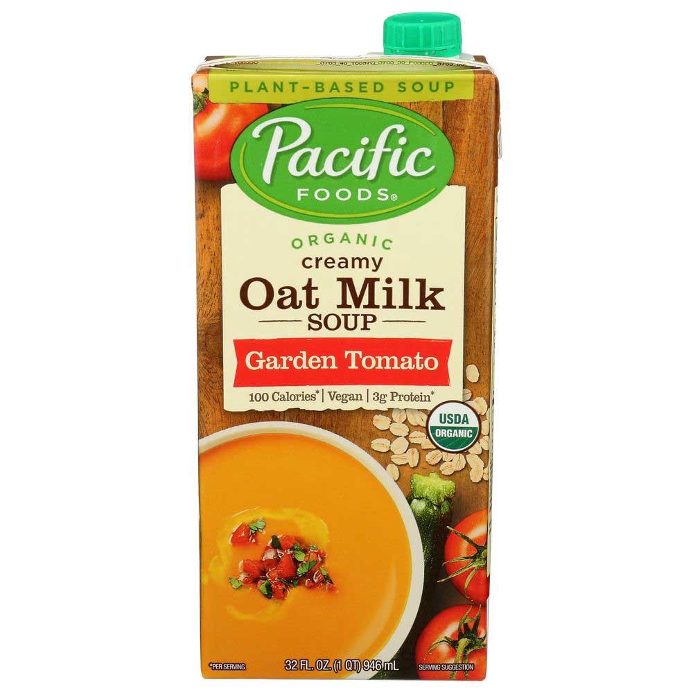 Pacific Foods Organic Garden Tomato Oat Milk Soup, 32 Fluid Ounce -- 12 per case