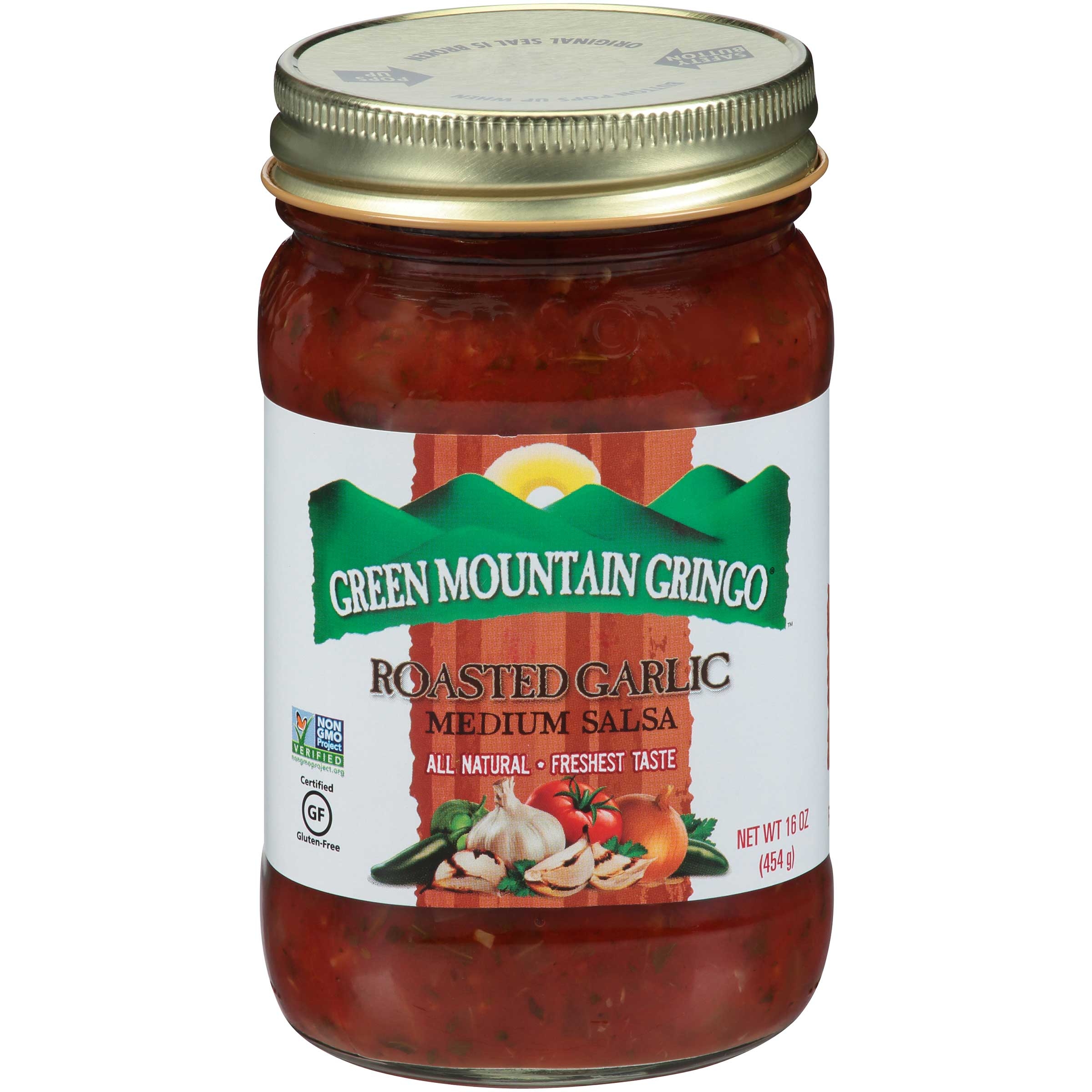 Green Mountain Gringo Roasted Garlic Salsa, 16 Ounce -- 12 per case