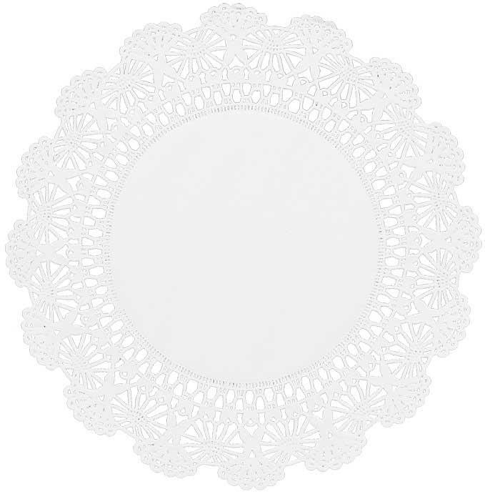 Brooklace White Cambridge Paper Doily, 4 inch -- 10000 per case.