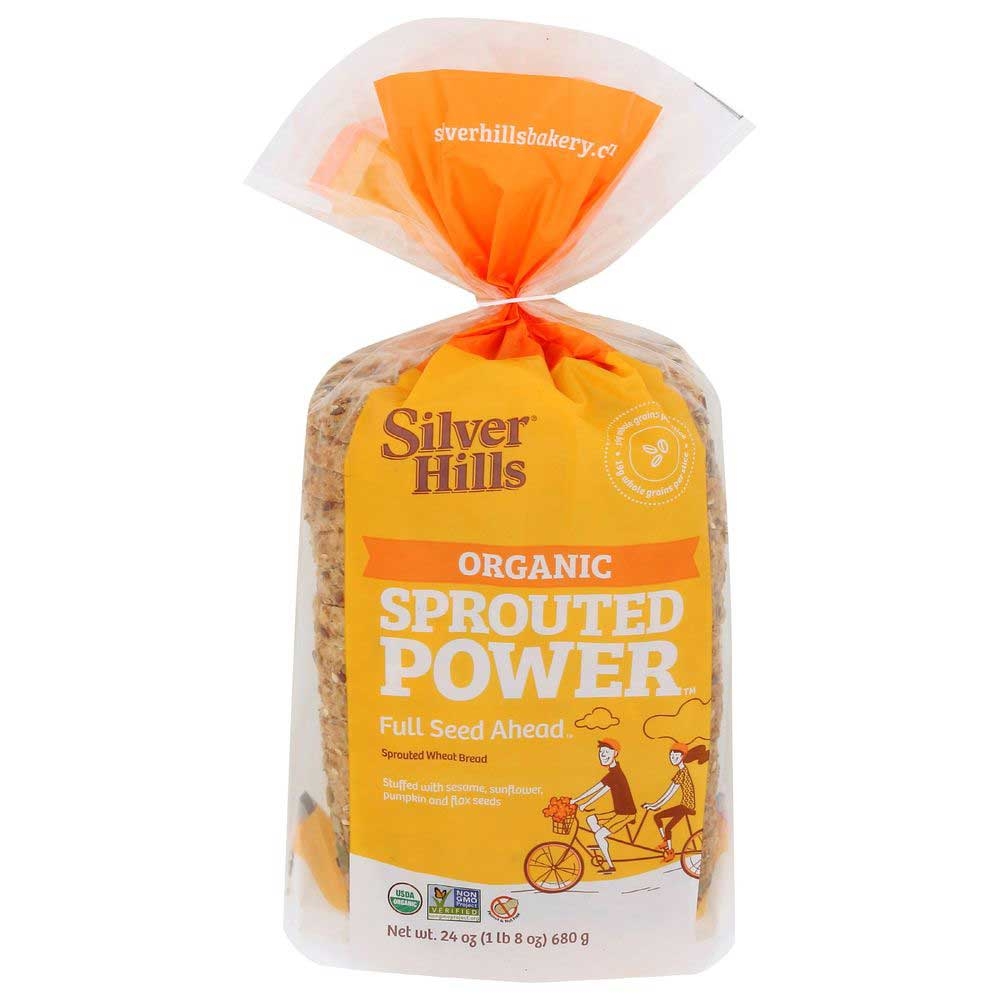 Silver Hills Organic Full Seed Ahead Sprouted Wheat Bread, 24 Ounce -- 8 per case