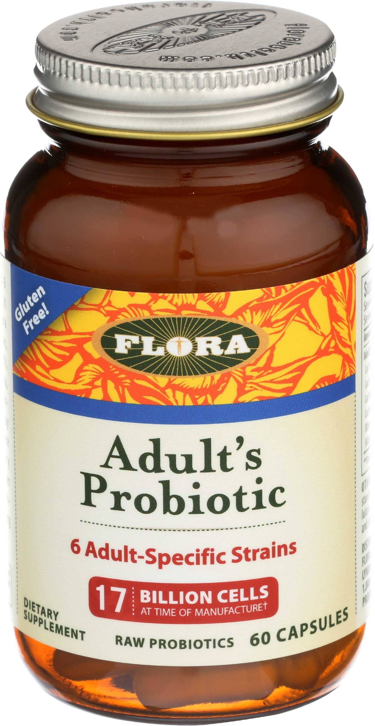 Flora Adults Probiotic Capsules, 60 count