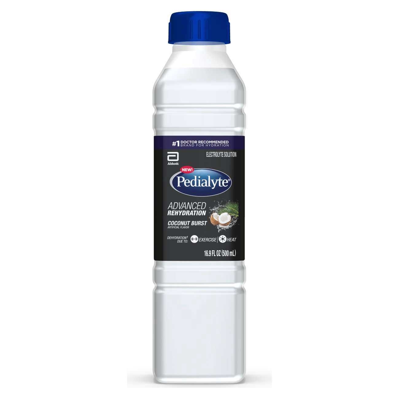 Pedialyte Advanced Rehydration Coconut Electrolyte Solution, 500 Milliliter -- 12 per case