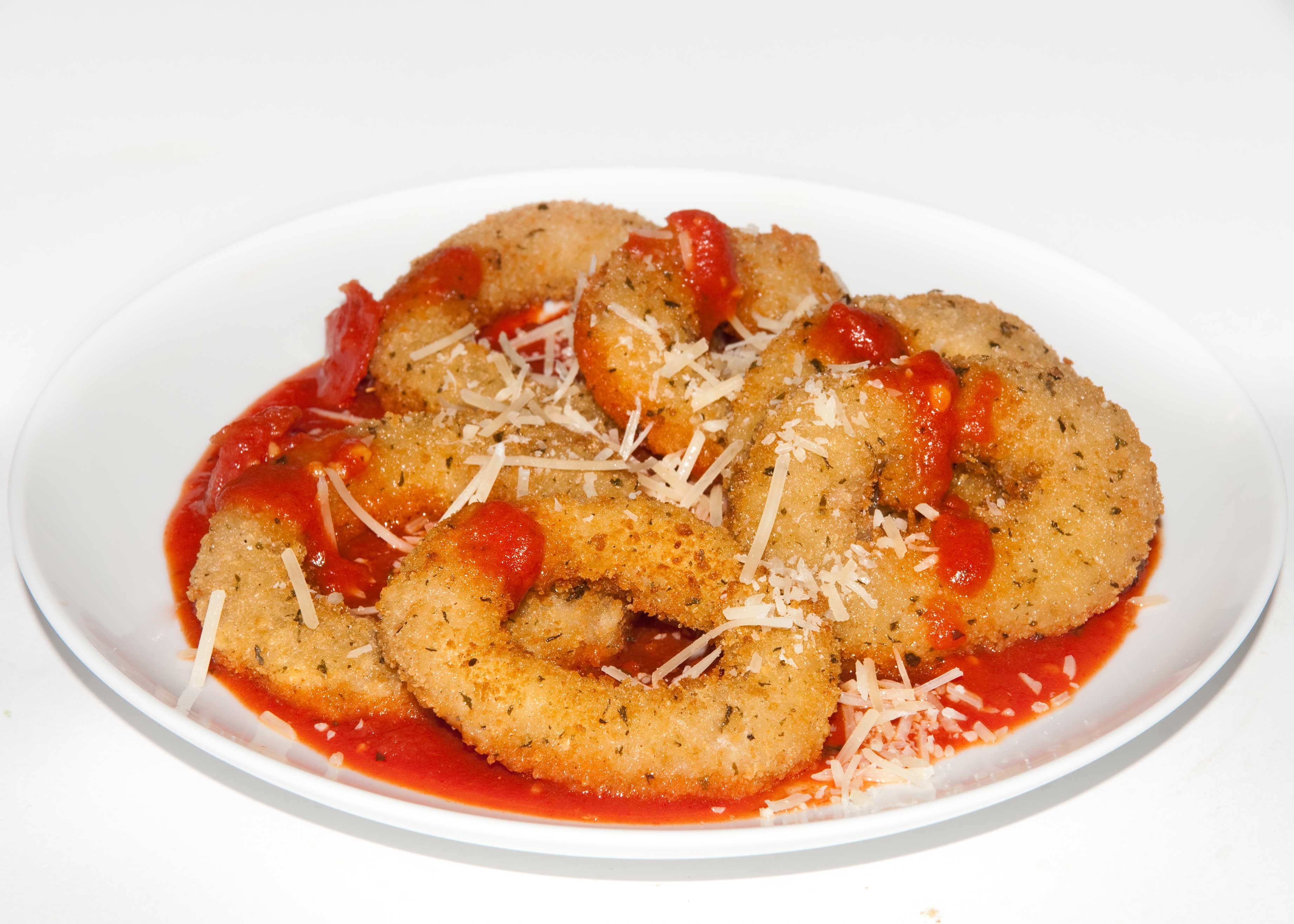 Singleton Large Breaded Calamari Rings, 10 Pound.