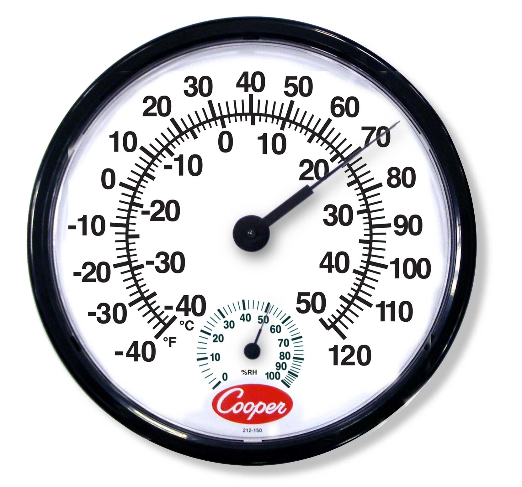 Cooper Atkins Indoor Outdoor Wall Thermometer.
