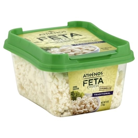 Athenos Traditional Crumbled Feta Cheese, 170 Gram -- 12 per case
