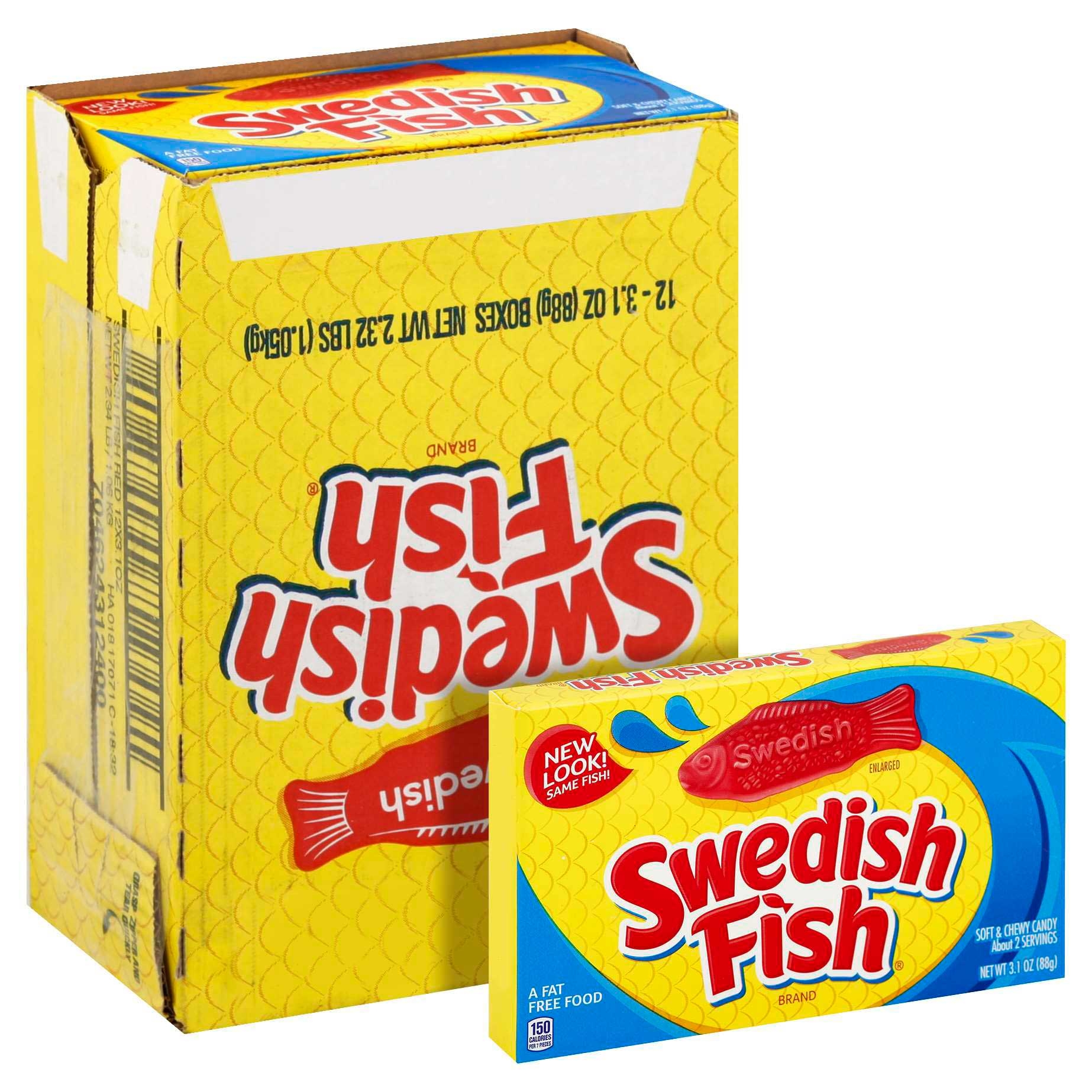 Swedish Fish Soft Berry Candy, 3.1 ounce -- 12 per case