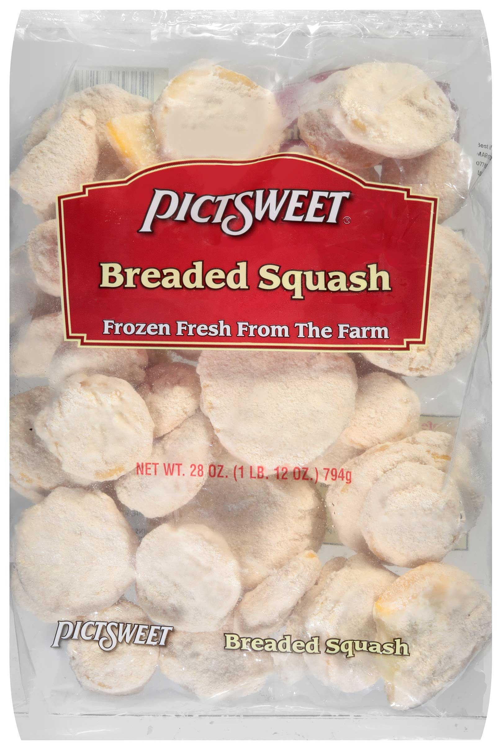 Commodity Vegetables Breaded Squash, 2 Pound -- 6 per case.