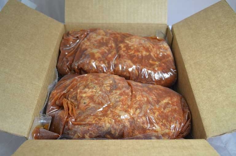 Eddy Smoked Pulled Pork with Barbeque Sauce, 5 Pound -- 4 per case.