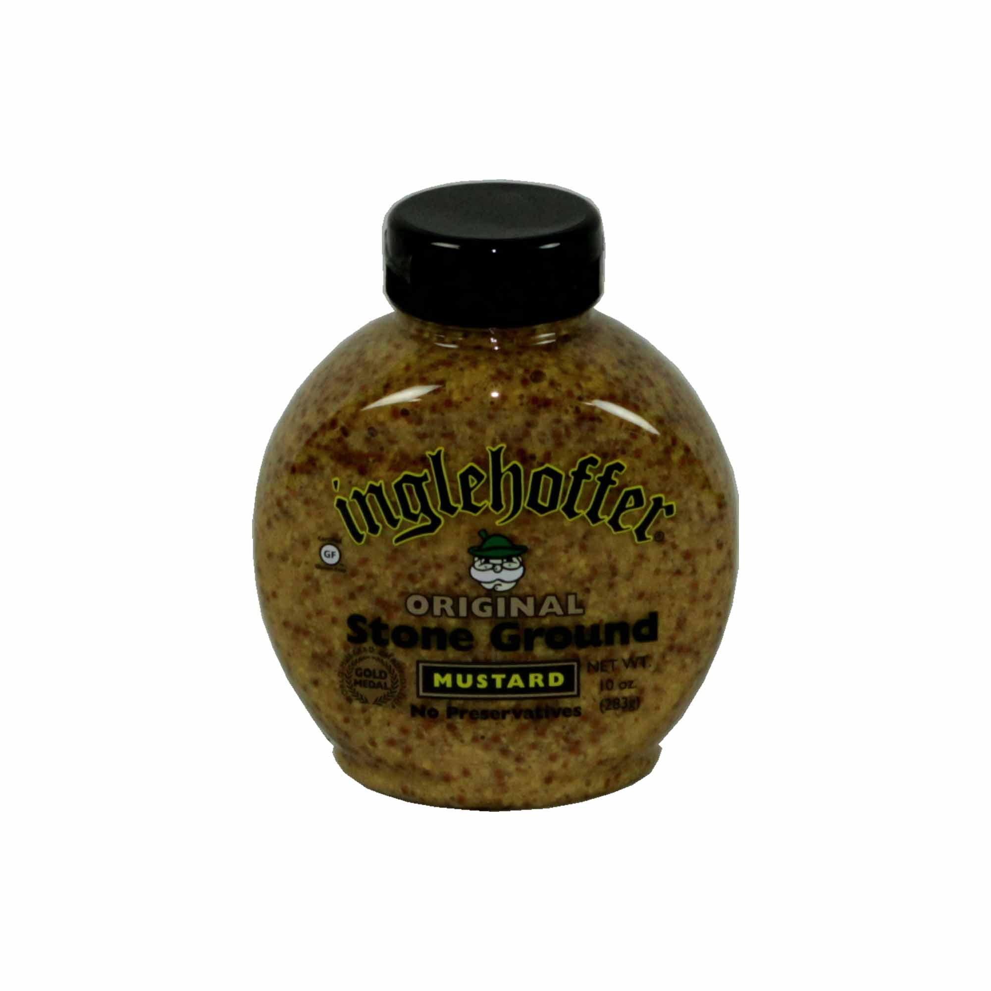 Inglehoffer Stone Ground Mustard Squeeze, 10 Ounce -- 6 per case