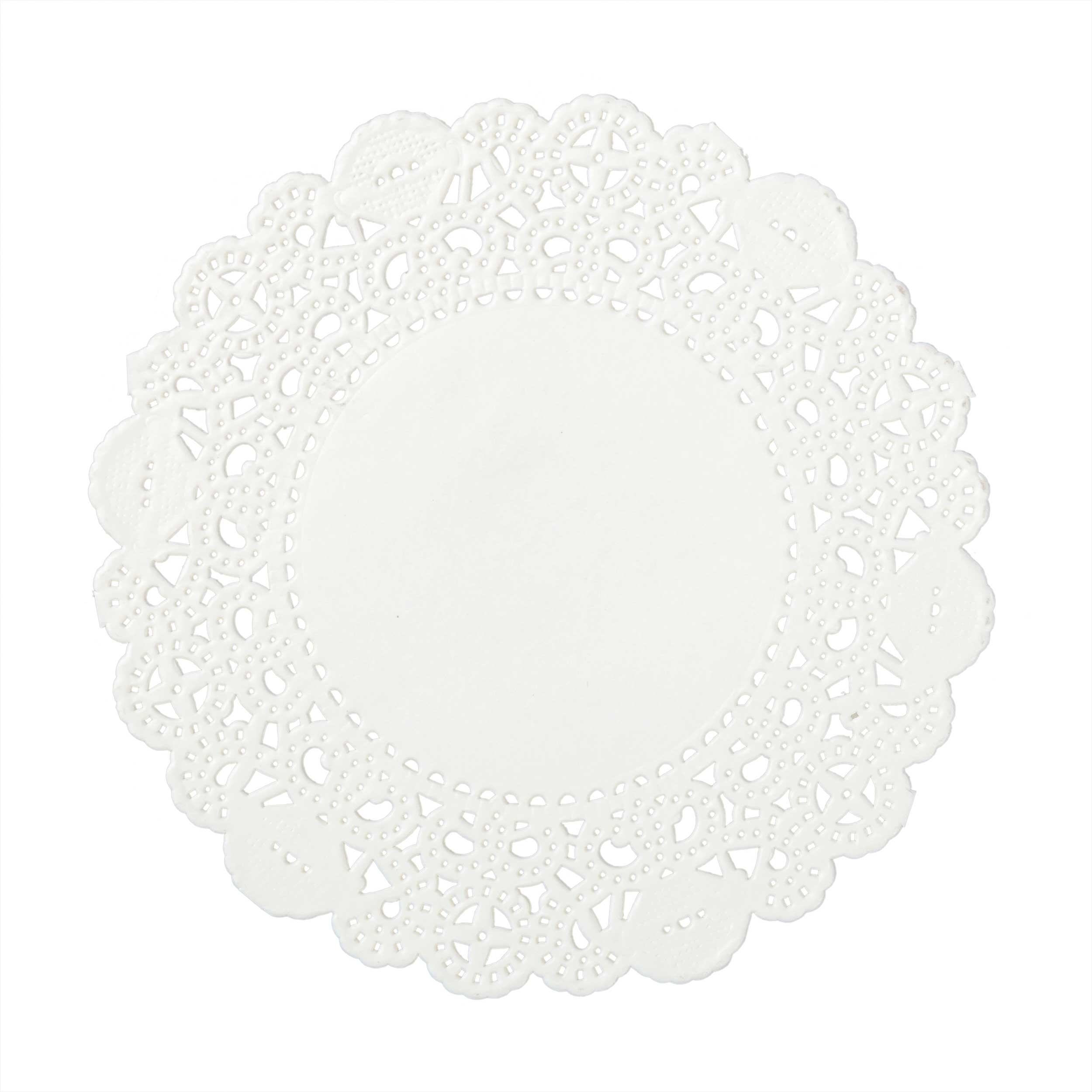 Royal Lace Doilie, 4 inch -- 10000 per case.