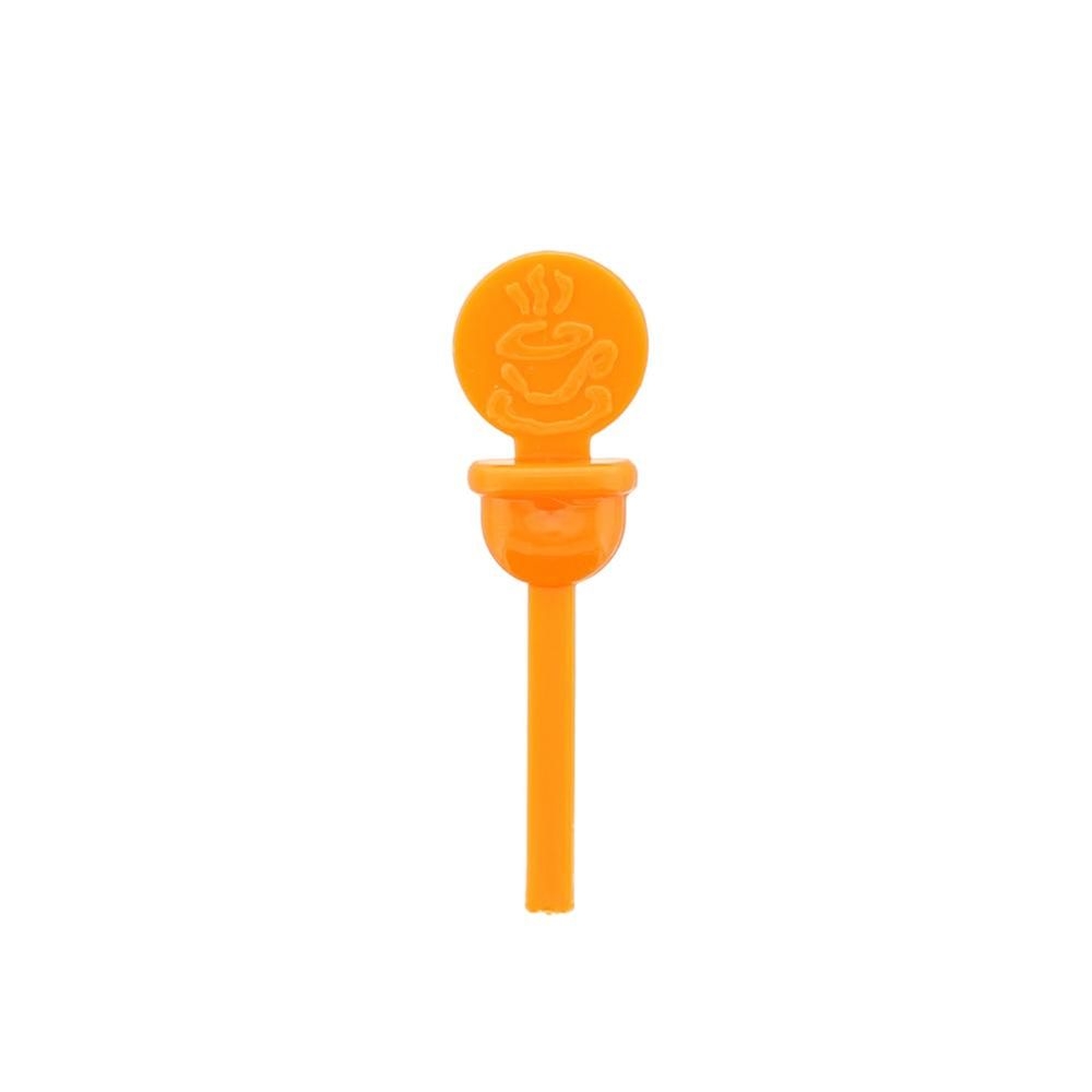 StixToGo Orange Polyethylene Beverage Plug, 2 inch -- 2000 per case