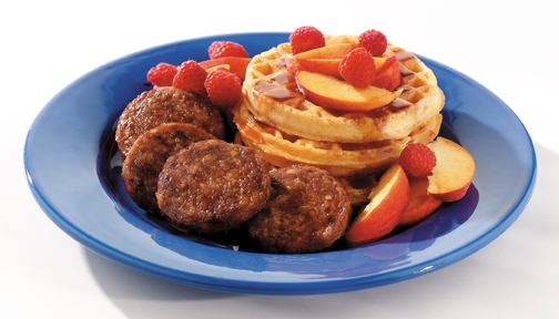 Odom Tennessee Pride Fully Cooked Sliced Mild Sausage Patty, 1.5 Ounce -- 128 per case.