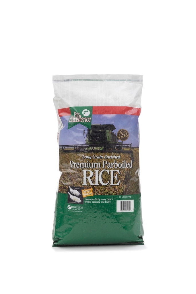 Producers Rice Parexcellence Parboiled Rice Bag, 25 Pound.