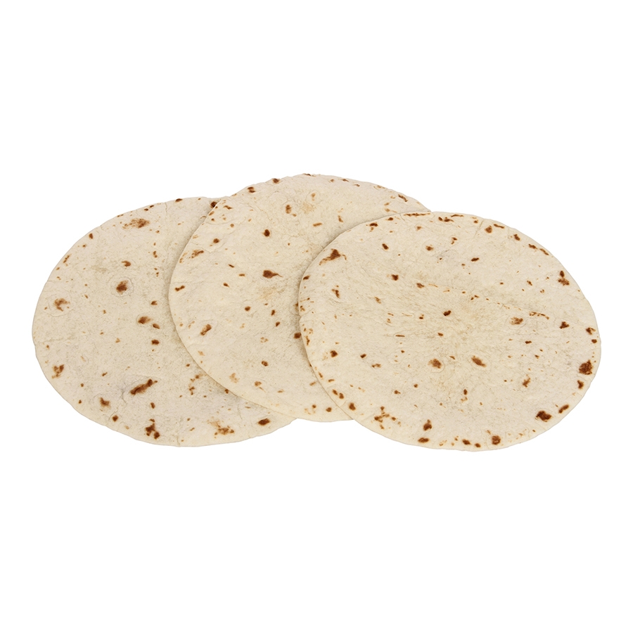Mission Foods Heat Pressed Flour Tortilla, 6 inch - 12 per pack -- 24 packs per case.
