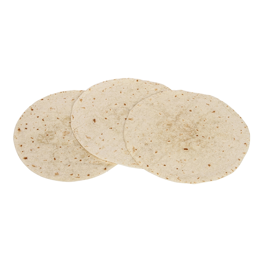 Mission Foods Heat Pressed Flour Tortilla, 8 inch - 12 per pack -- 24 packs per case.