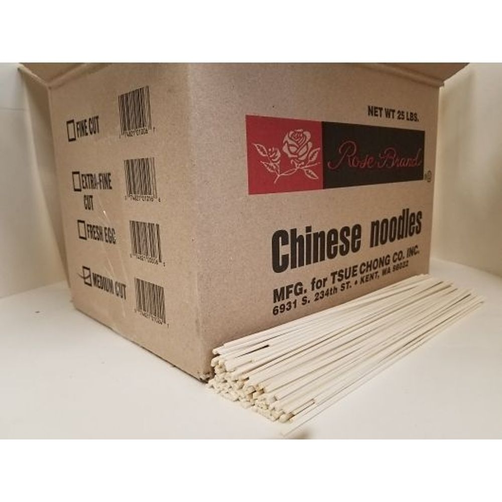 Rose Medium Cut Dry Noodles, 25 Pound