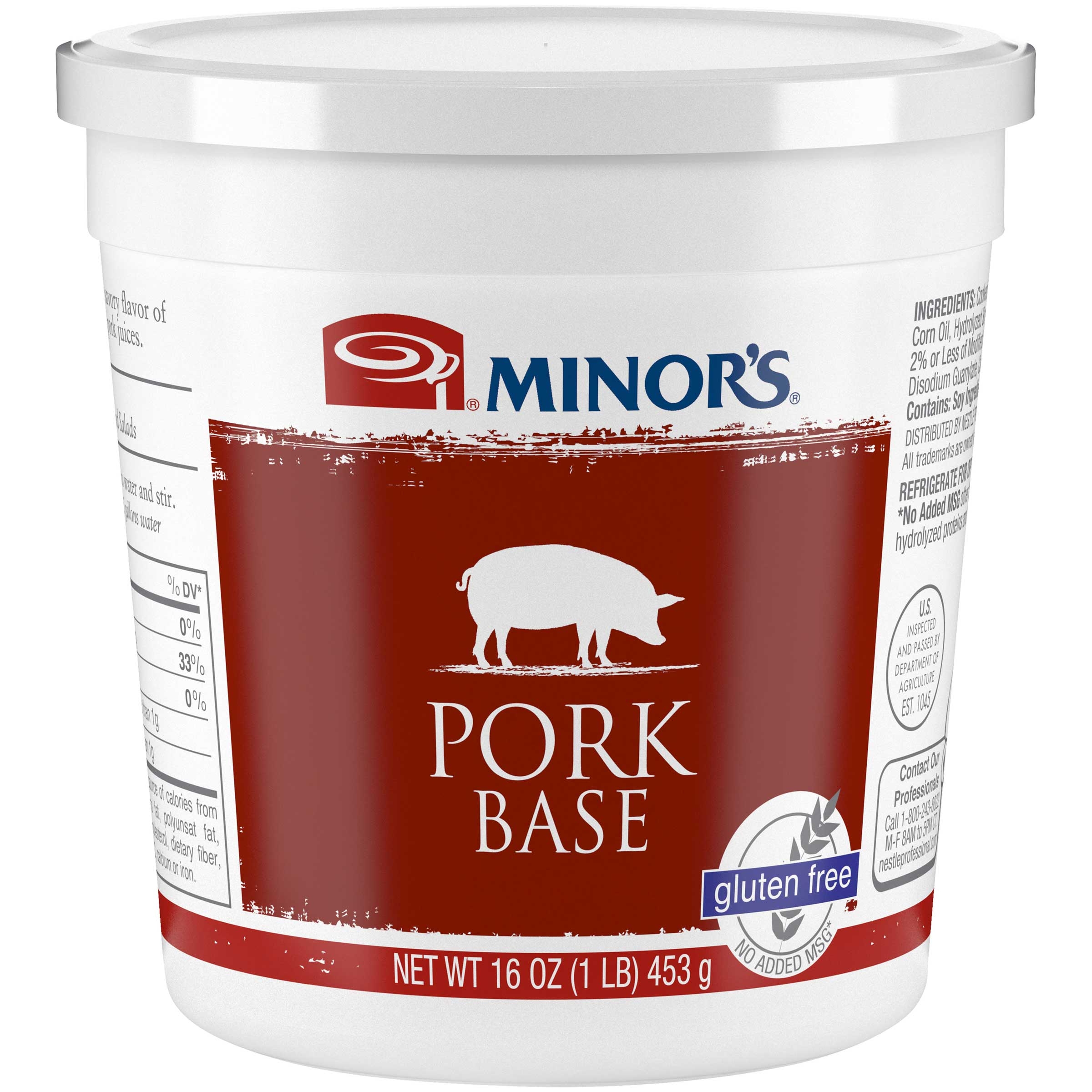 Nestle Minors No Added MSG Pork Base, 1 Pound -- 6 per case.