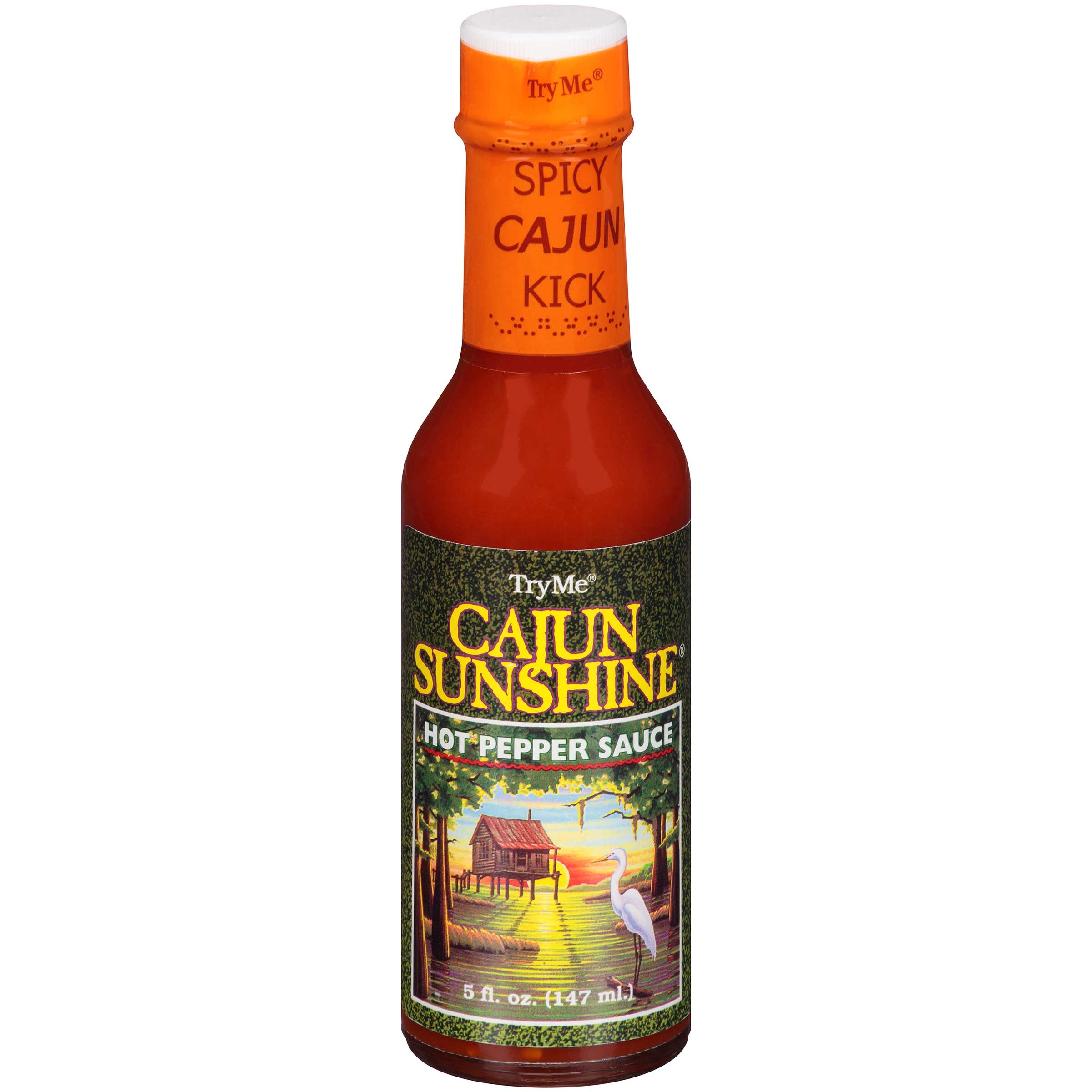 Try Me Cajun Sunshine Sauce, 5 Fluid Ounce -- 6 per case.