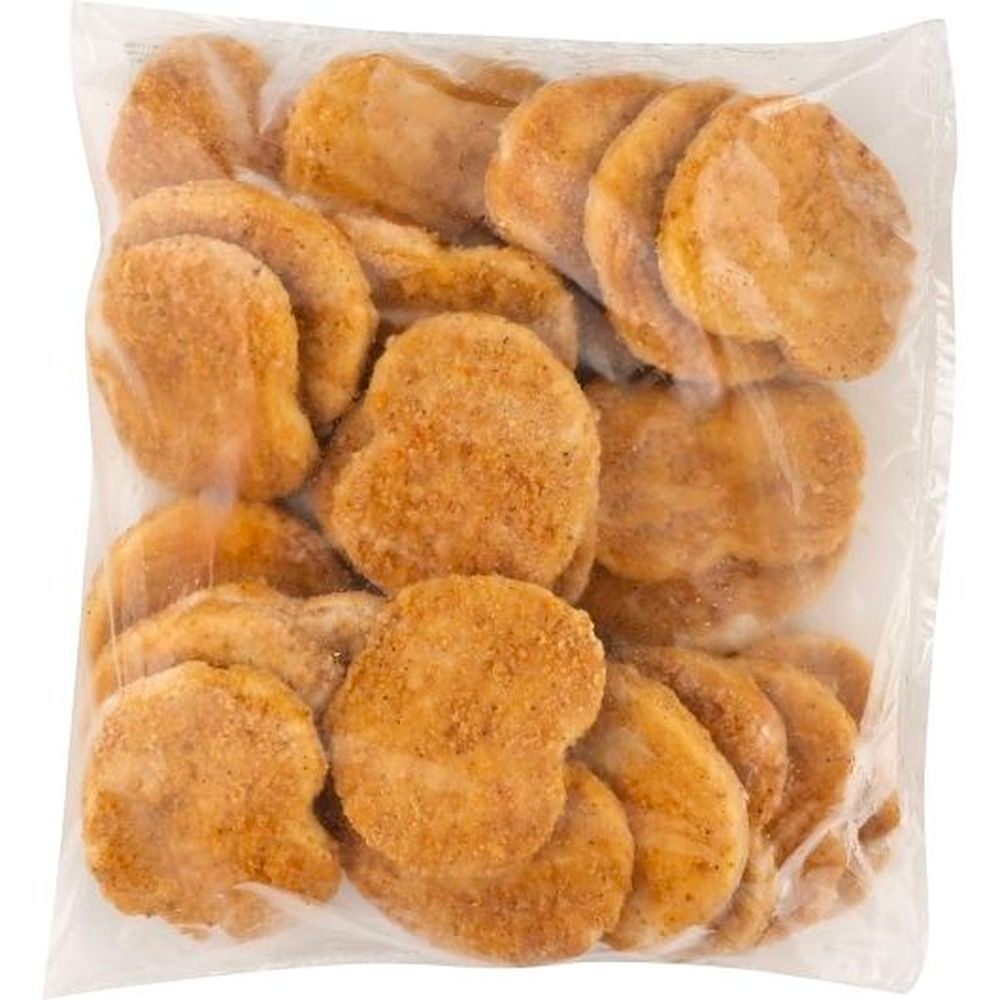 Foster Farms Whole Grain No Antibiotics Ever White/Dark Meat Chicken Patty, 5 Pound -- 6 per case