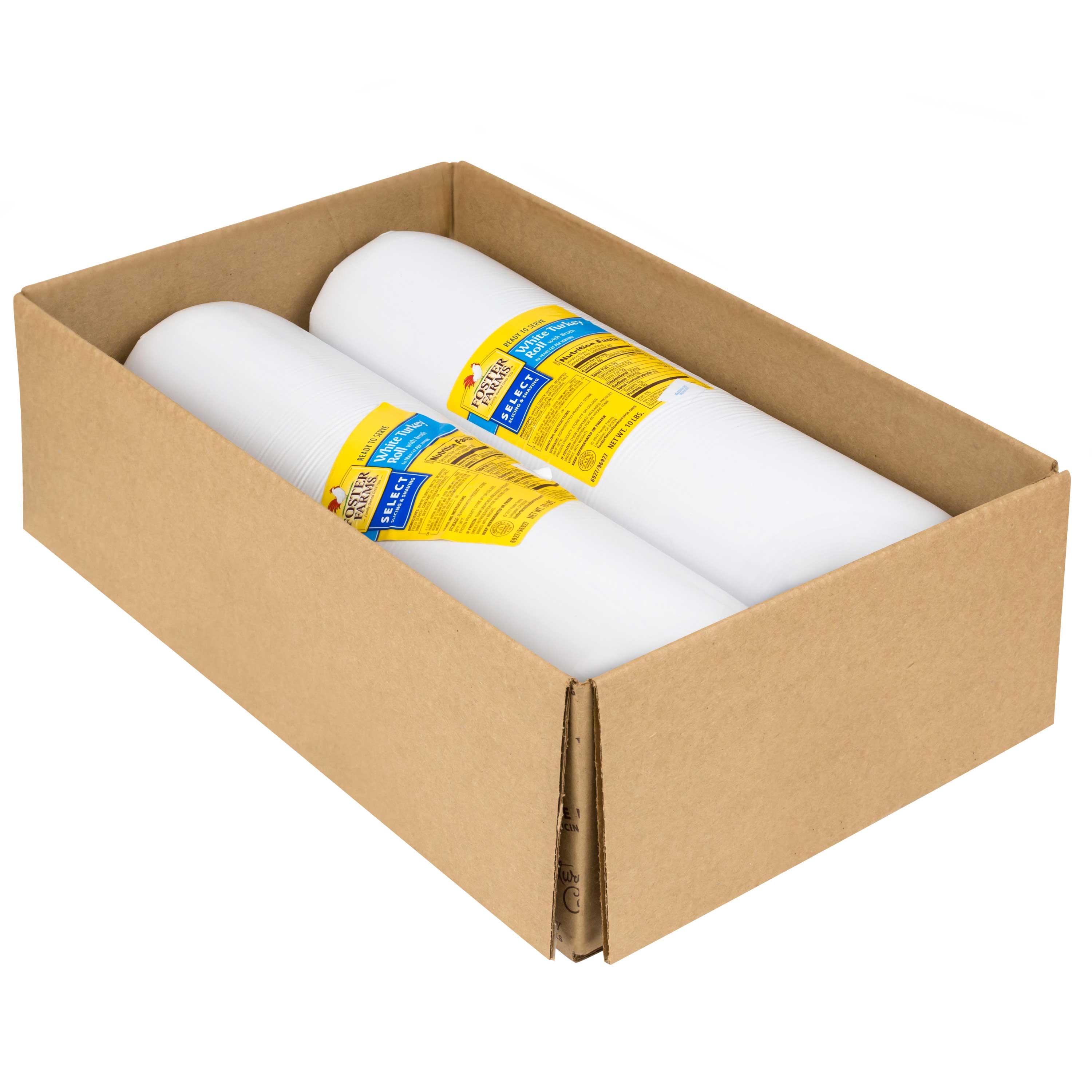 Foster Farms White Turkey Roll -- 2 per case.