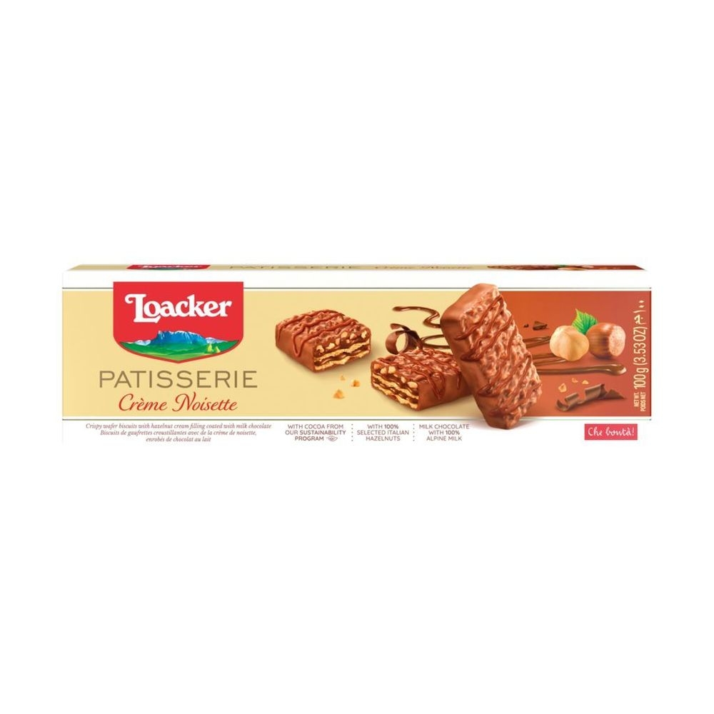 Loacker Pasticceria Creme Noisette Biscuits, 3.53 Ounce -- 12 per case