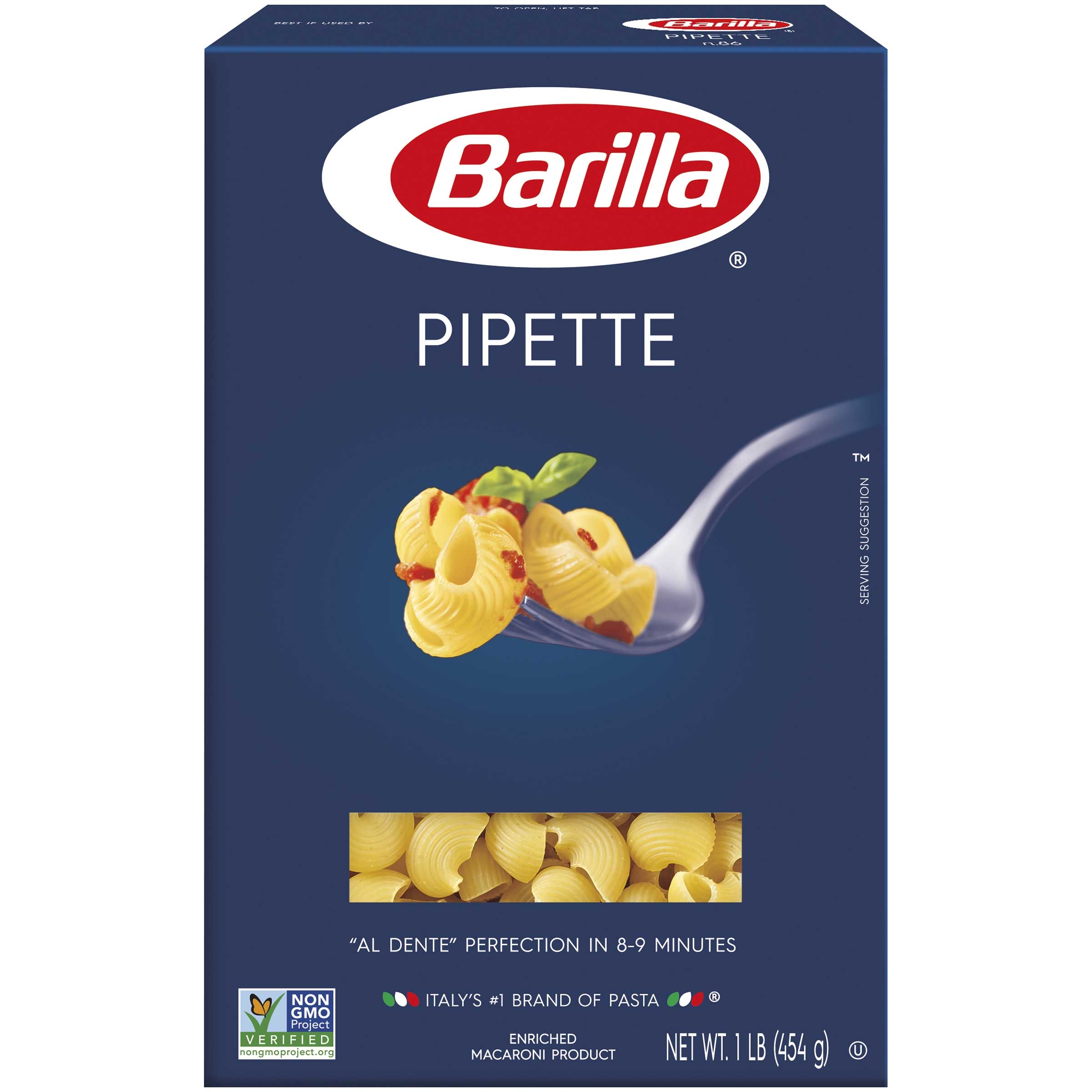 Barilla Pipette Pasta, 16 Ounce -- 12 per case.