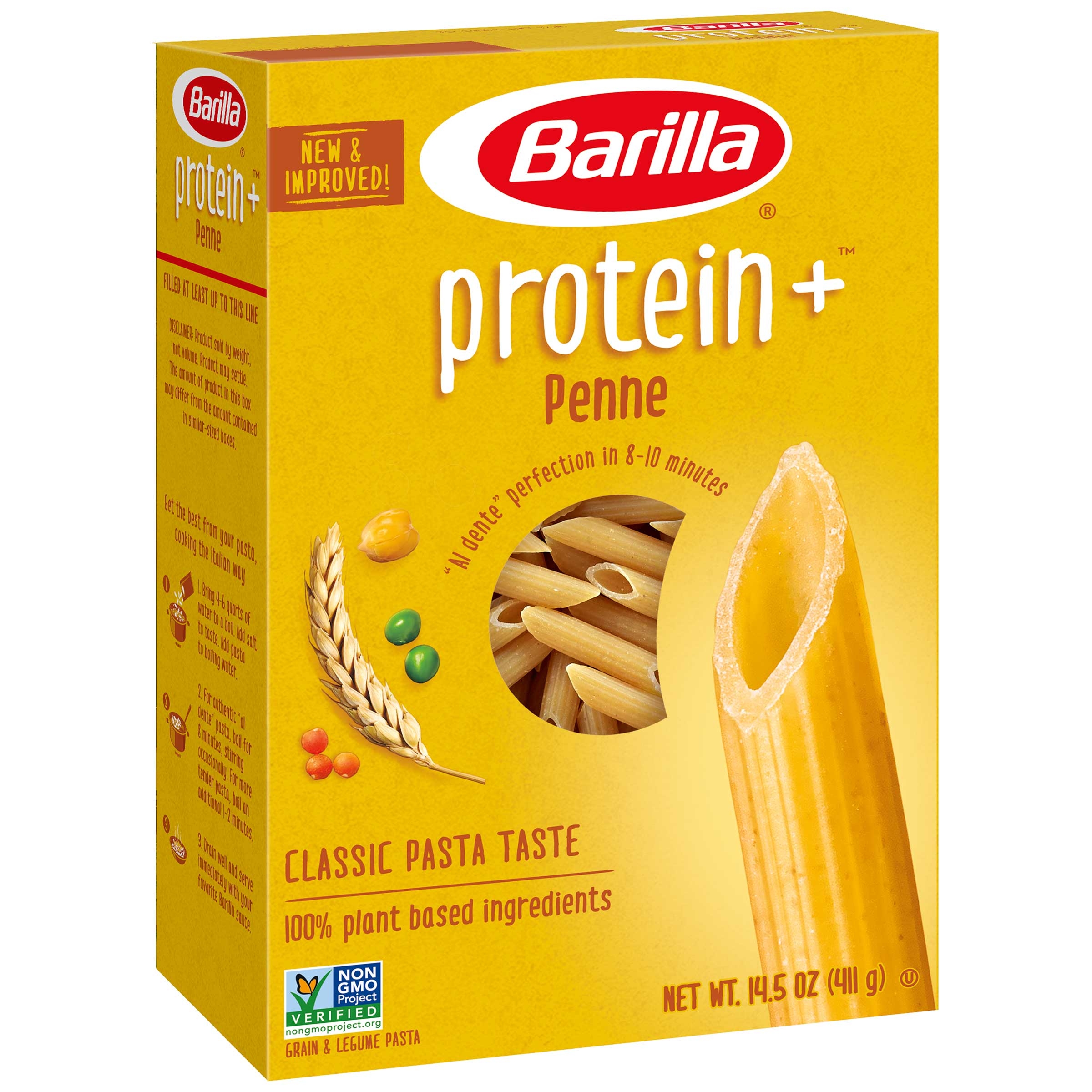 Barilla Plus Penne Pasta, 14.5 Ounce -- 12 per case.